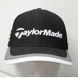 TaylorMade TP Ball Golf Hat Mens Black Grey White Adjustable Mesh Cap 0103102200
